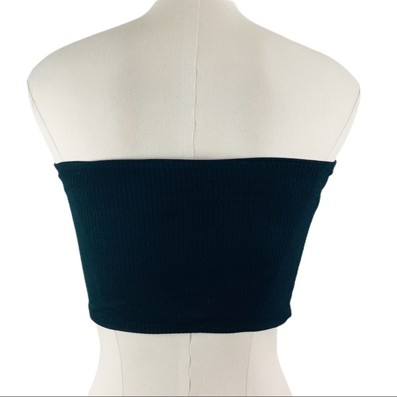 Topshop Ribbed Bandeau Tube Top - Picture 4 of 7